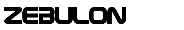 Zebulon font preview